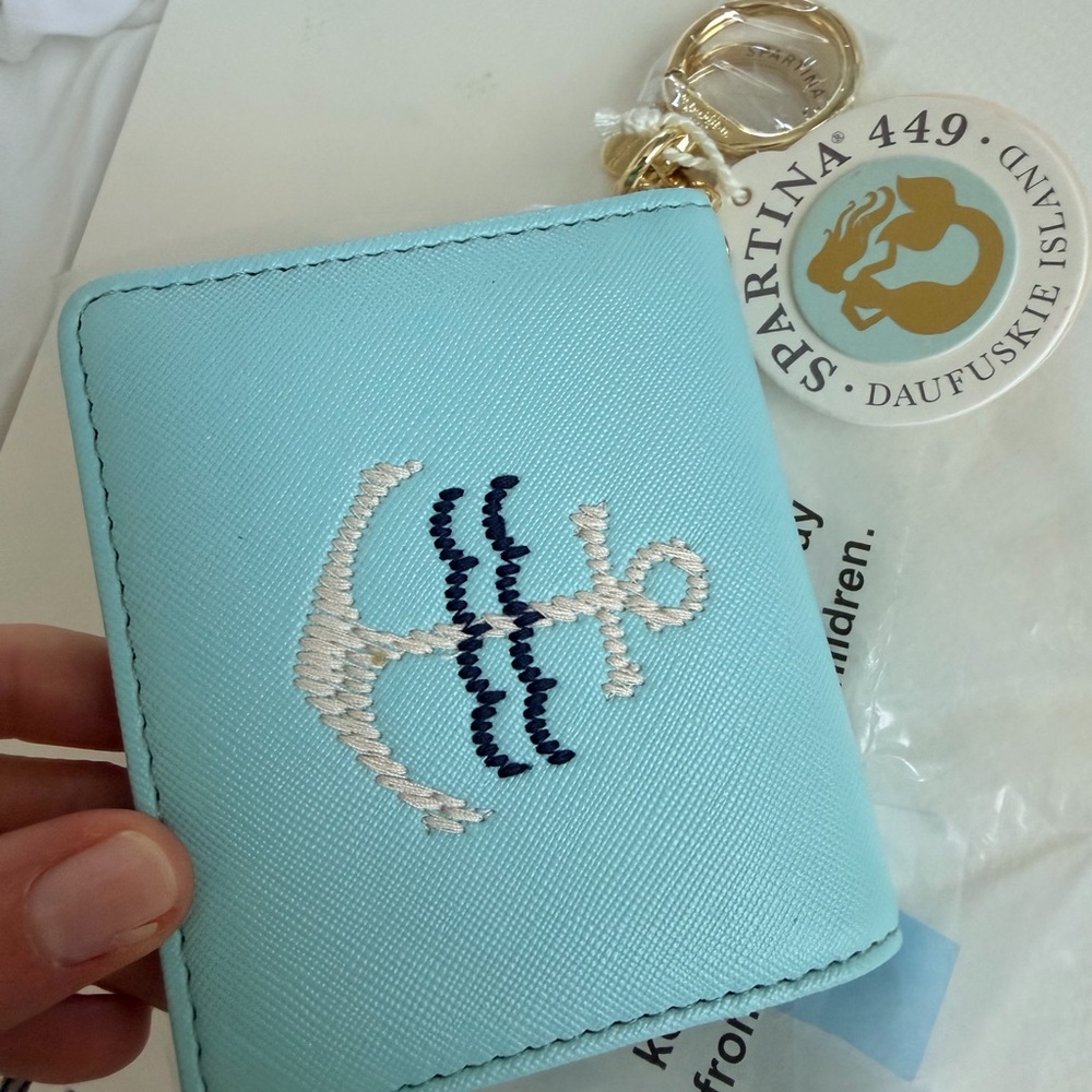 Spartina 449 Aqua Card Holder